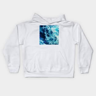 Beautiful Blue Waves 1 Kids Hoodie